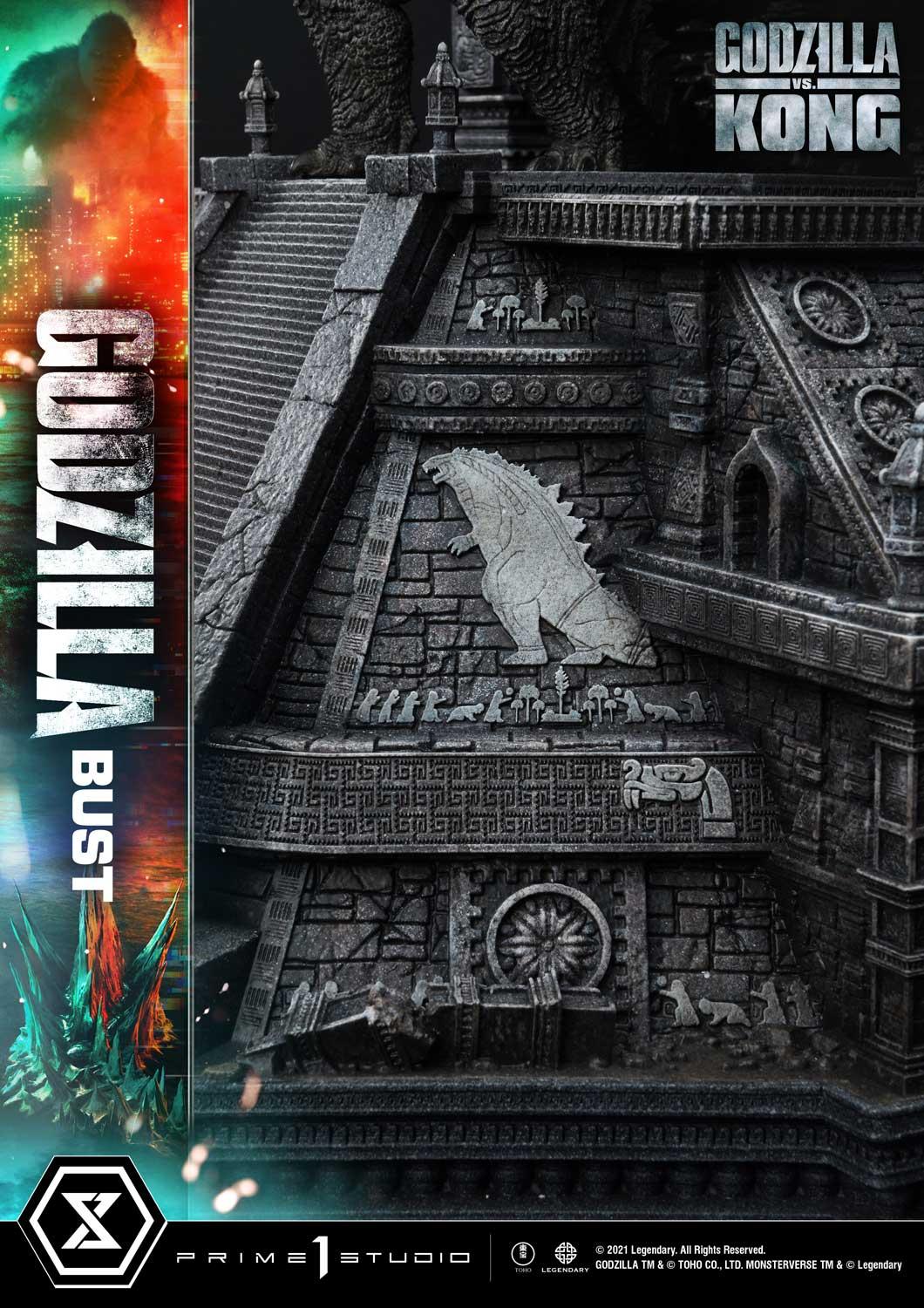 Life Size Bust Godzilla vs Kong (Film) Godzilla Bonus Version