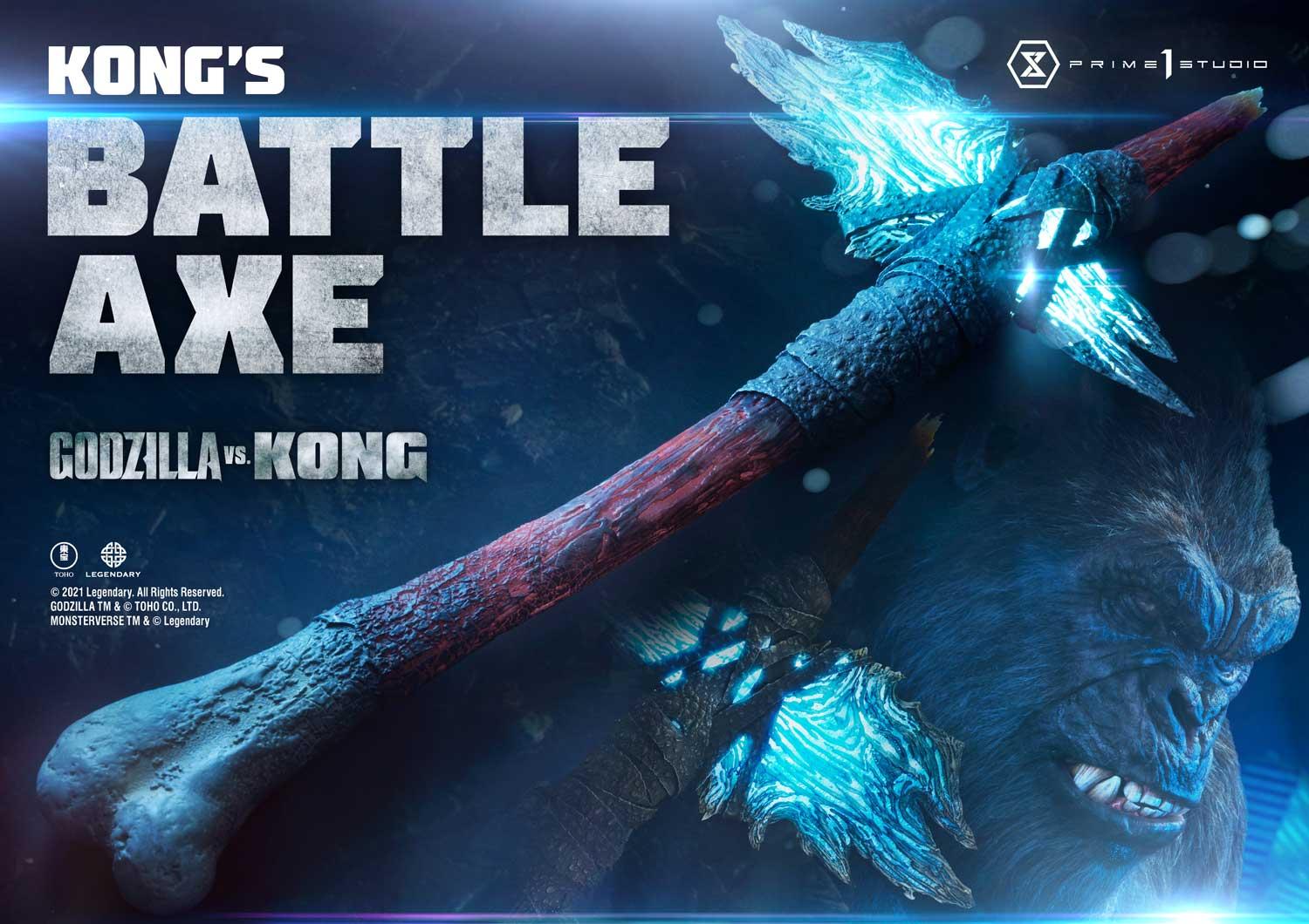 Life Size Bust Godzilla vs Kong (Film) Kong's Battle Axe