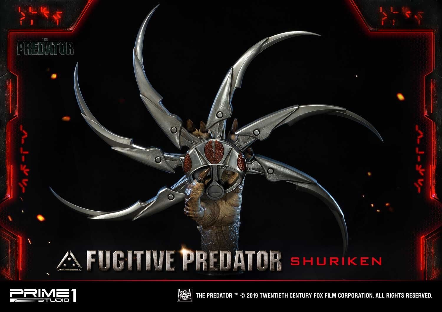 Life Size Bust The Predator (Film) Fugitive Predator Shuriken