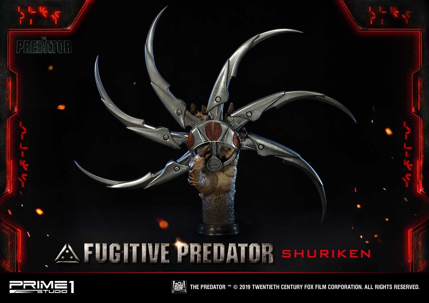 Life Size Bust The Predator (Film) Fugitive Predator Shuriken