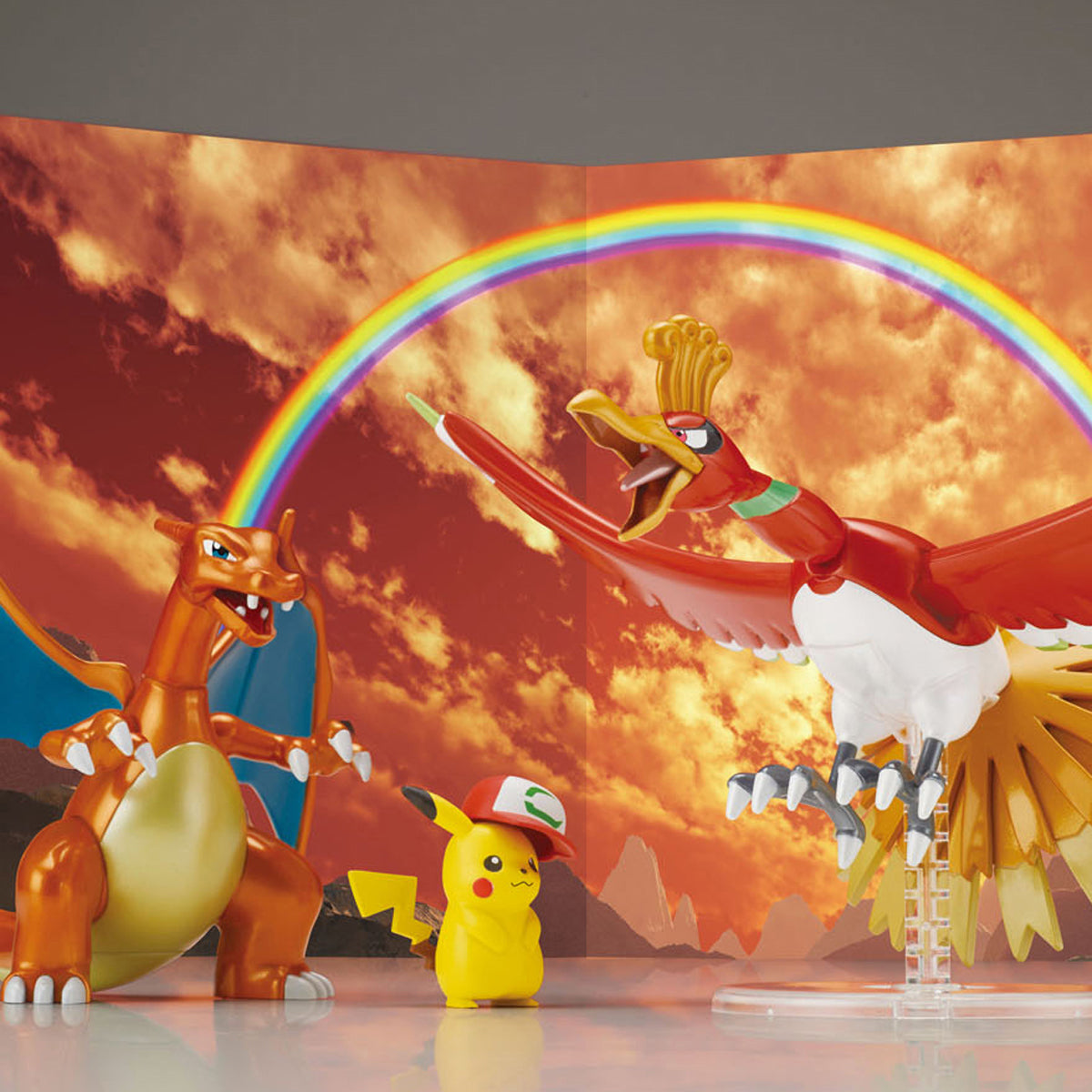 Pokémon Model Kit Ho-Oh & Charizard & Satoshi's Pikachu Set