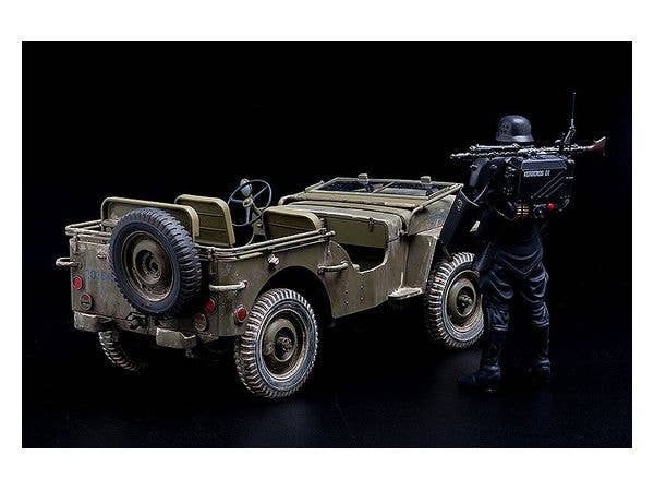 The Red Spectacles Series Plamax MF-35: Minimum Factory Protect Gear with Special Investigations Unit Patrol Vehicle Model Kit | 4545784010914