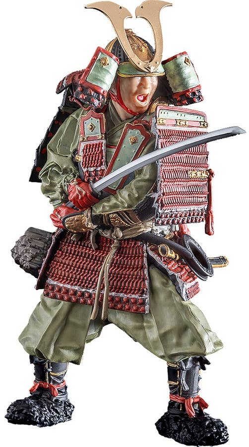Plamax Kamakura Period Armored Warrior 1/12 Scale Figure Model Kit | 4545784012758