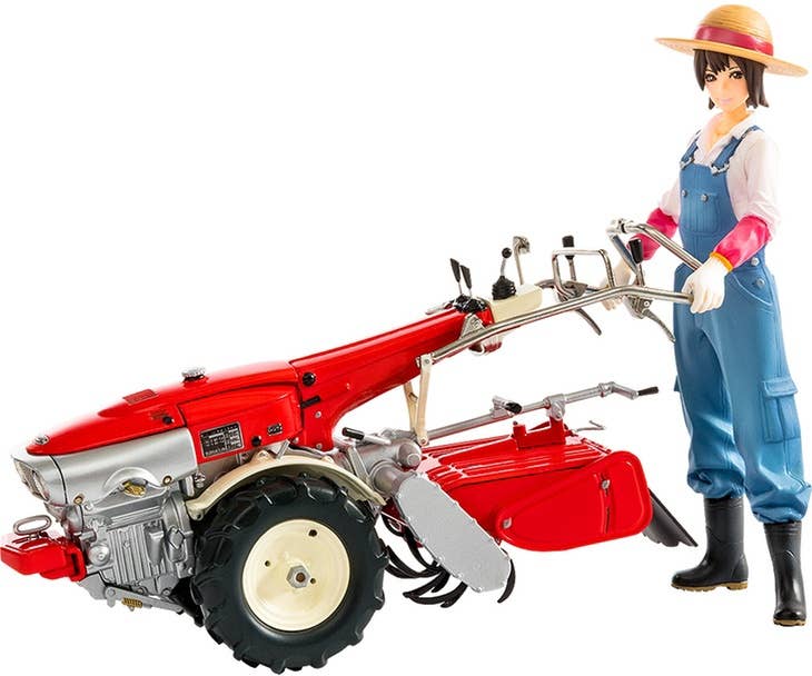 Plamax MF-21: Minimum Factory Minori with Honda F90 Tiller (4th-Run) 1/20 Scale Figure Model Kit | 4545784012857
