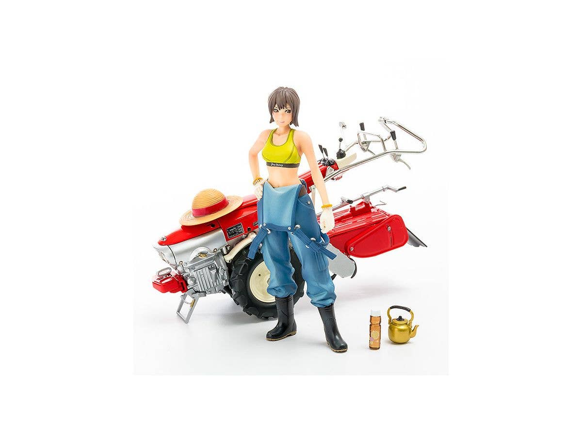Plamax MF-21: Minimum Factory Minori with Honda F90 Tiller (4th-Run) 1/20 Scale Figure Model Kit | 4545784012857