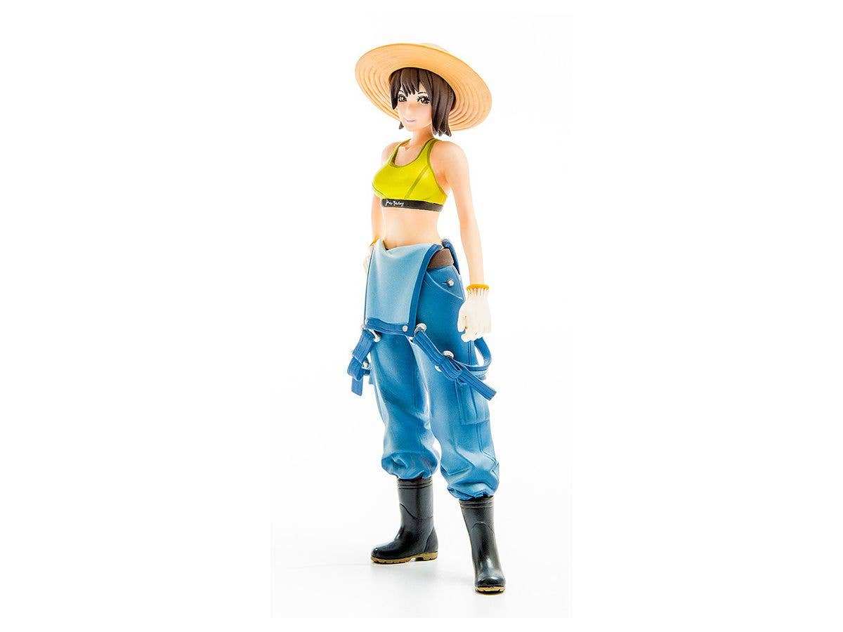 Plamax MF-21: Minimum Factory Minori with Honda F90 Tiller (4th-Run) 1/20 Scale Figure Model Kit | 4545784012857