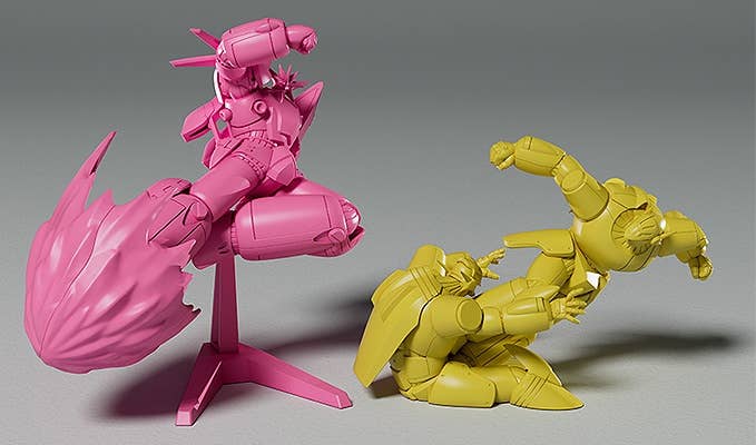 Gunbuster Series Plamax MF-64: Minimum Factory Gunbuster Super Inazuma Kick/RX-7 Inazuma Kick Effect Color Ver. Model Kit | 4545784013083