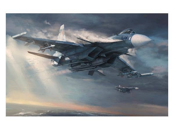 Minibase 1/48 SU-33 Flanker-D, Russian Navy Carrier-Borne Fighter Aircraft | 4897115990021