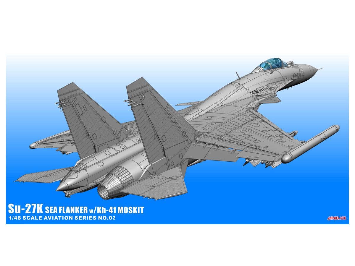 Minibase 1/48 Su-27K Sea Flanker W/Kh-41 Moskit Aircraft | 4897115990038