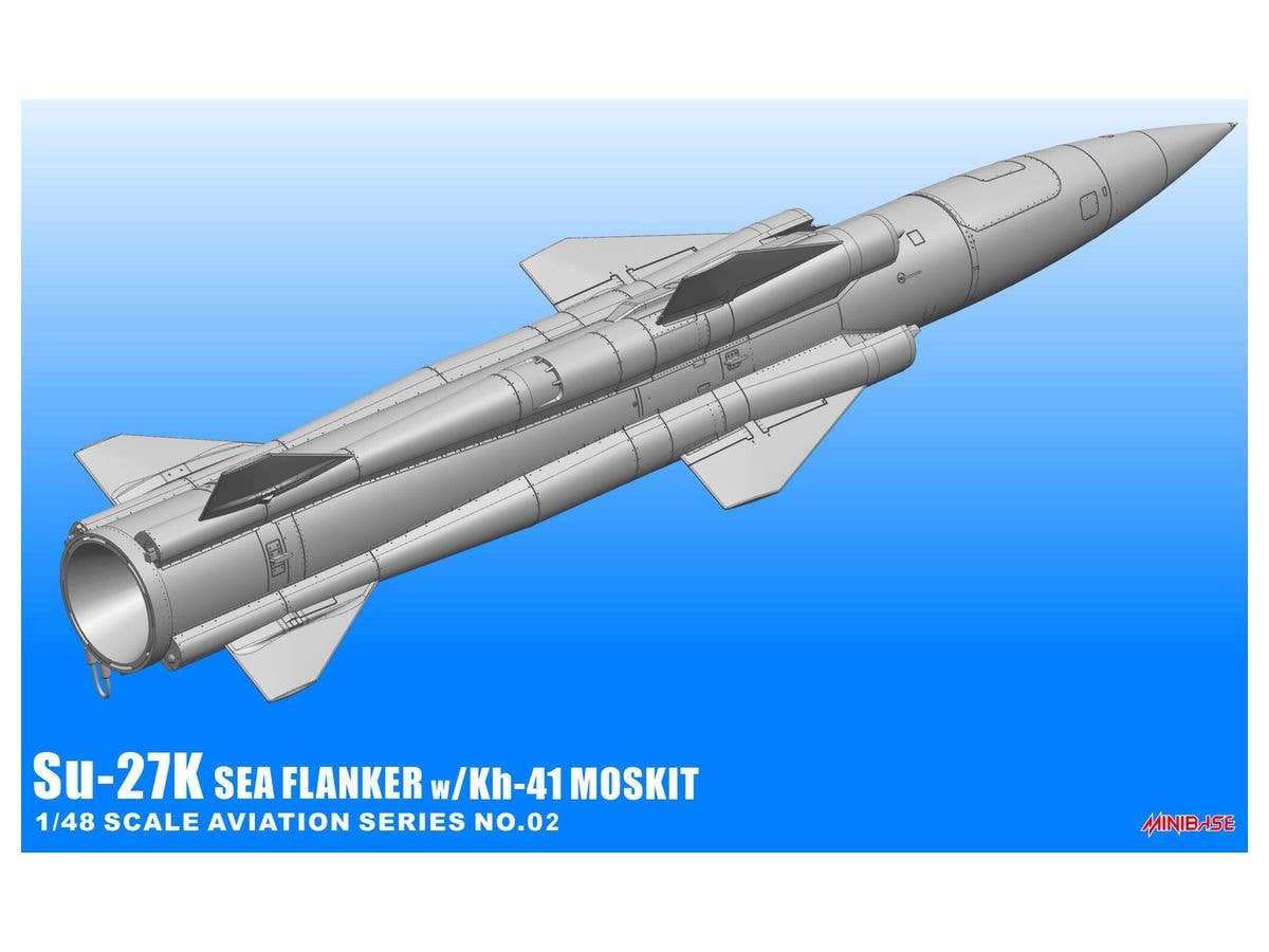 Minibase 1/48 Su-27K Sea Flanker W/Kh-41 Moskit Aircraft | 4897115990038