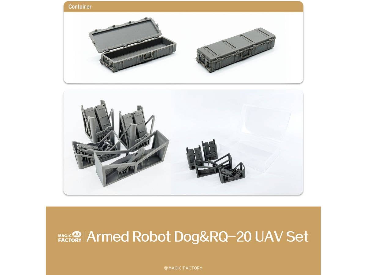 Magic Factory 1/35 Armed Robot Dog & RQ-20 UAV Set | 6974715830167