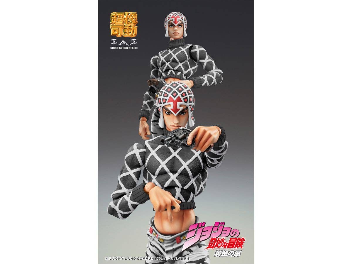 Medicos Entertainment Jojo's Bizarre Adventure Part 5 Golden Wind Series Guido Mista & SP Black Ver. Chozokado Figure | 4582638239404