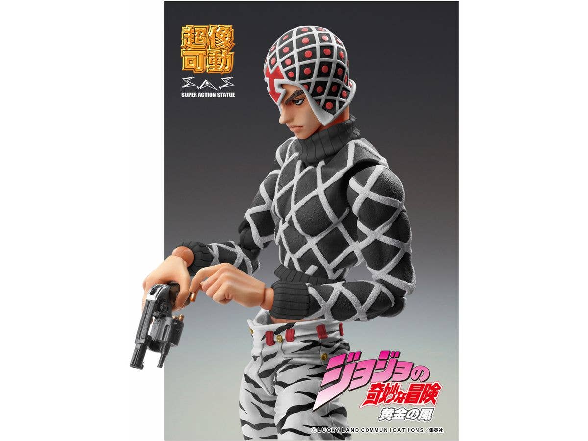 Medicos Entertainment Jojo's Bizarre Adventure Part 5 Golden Wind Series Guido Mista & SP Black Ver. Chozokado Figure | 4582638239404