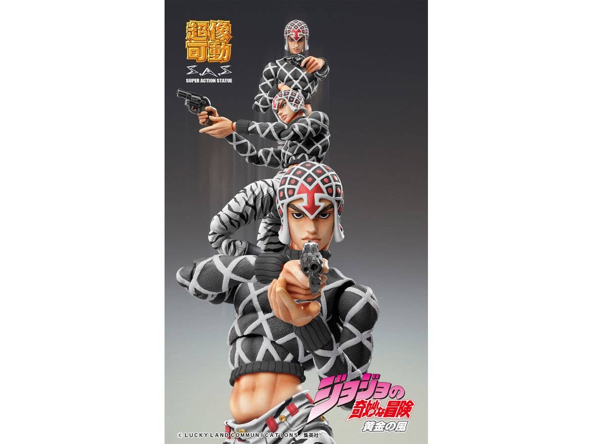 Medicos Entertainment Jojo's Bizarre Adventure Part 5 Golden Wind Series Guido Mista & SP Black Ver. Chozokado Figure | 4582638239404