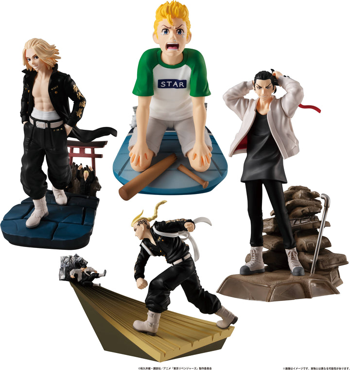Megahouse Petitrama Toman Heroic Scenes "Tokyo Revengers", Box of 4 | 4975430516314
