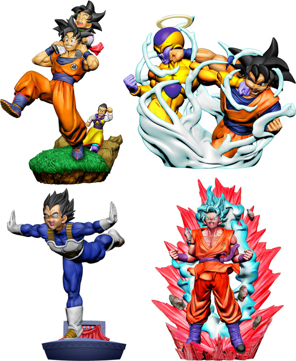 Megahouse Petitrama Dracap Re Birth (Limit Breaking Ver.) "Dragon Ball", Set Of 4