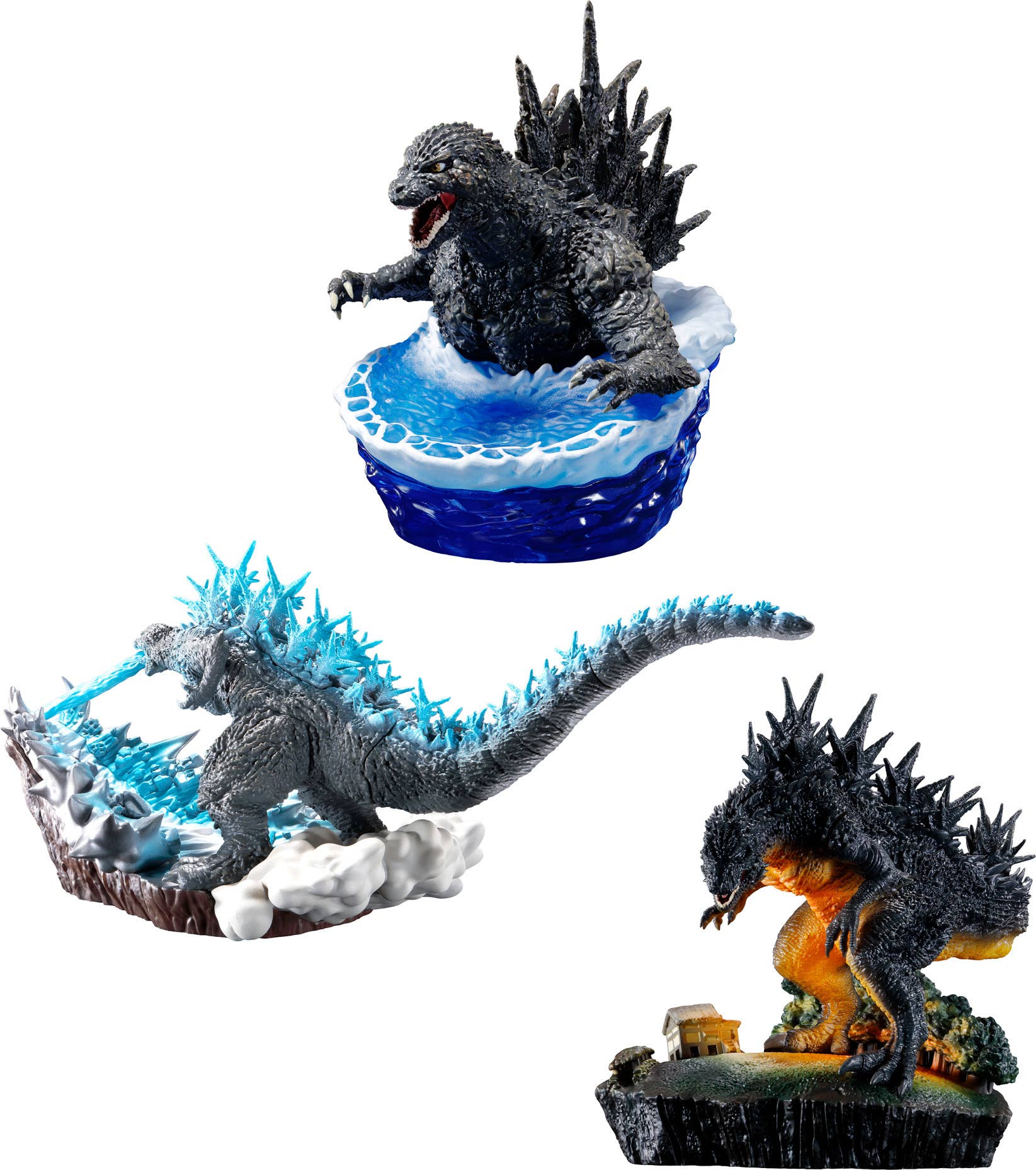 MegaHouse PetitramaEX Godzilla ー1.0 from 0 to ー1 set | 4975430518813