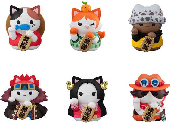 MegaHouse MEGA CAT PROJECT ONE PIECE Nyan Piece Nyan  Beckoning cat LUCKY CAT PIRATES | 4535123842078