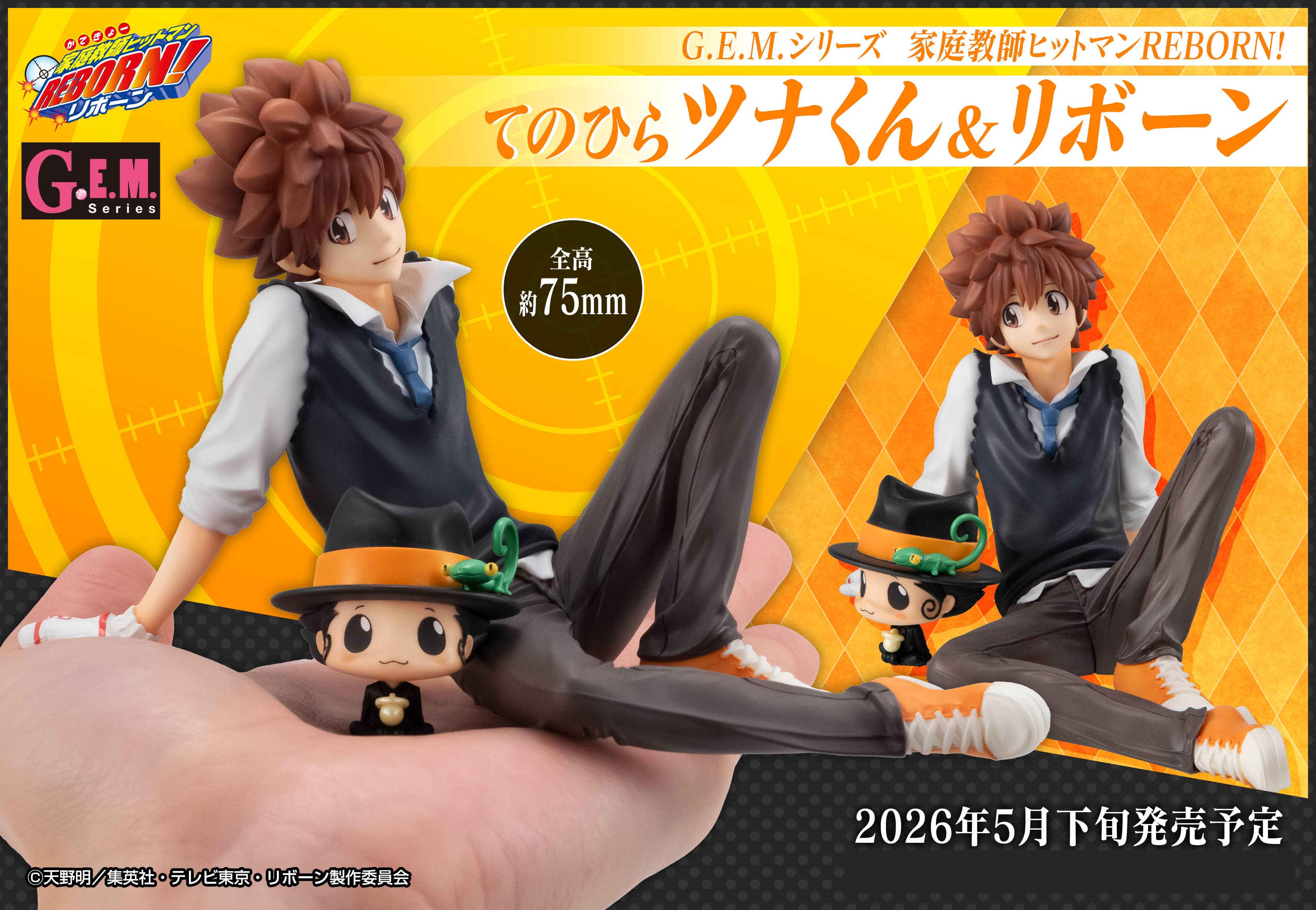 G.E.M. Series Katekyo Hitman Reborn! Palm size Tsuna &amp; Reborn | 4535123848209