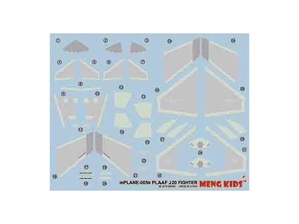 Meng PLAAF J20 Fighter (CARTOON MODEL) | 4897038556076