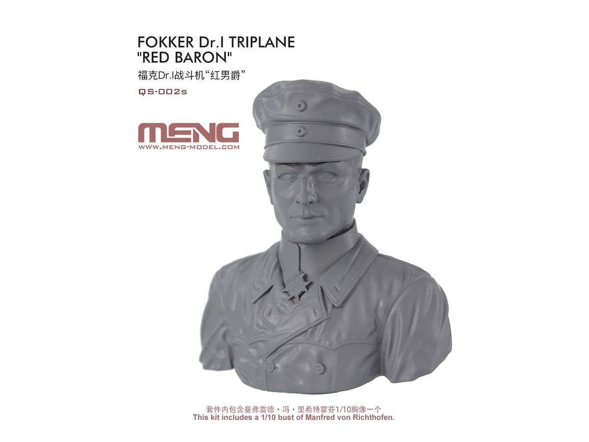 Meng Fokker Dr. I Triplane 1/32, with Red Baron Resin Bust 1/10 | 4897038552757