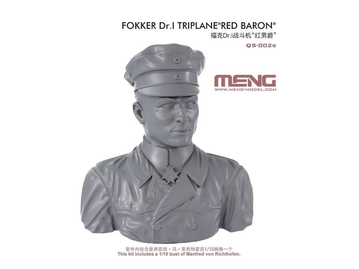 Meng Fokker Dr. I Triplane 1/32, with Red Baron Resin Bust 1/10 | 4897038552757