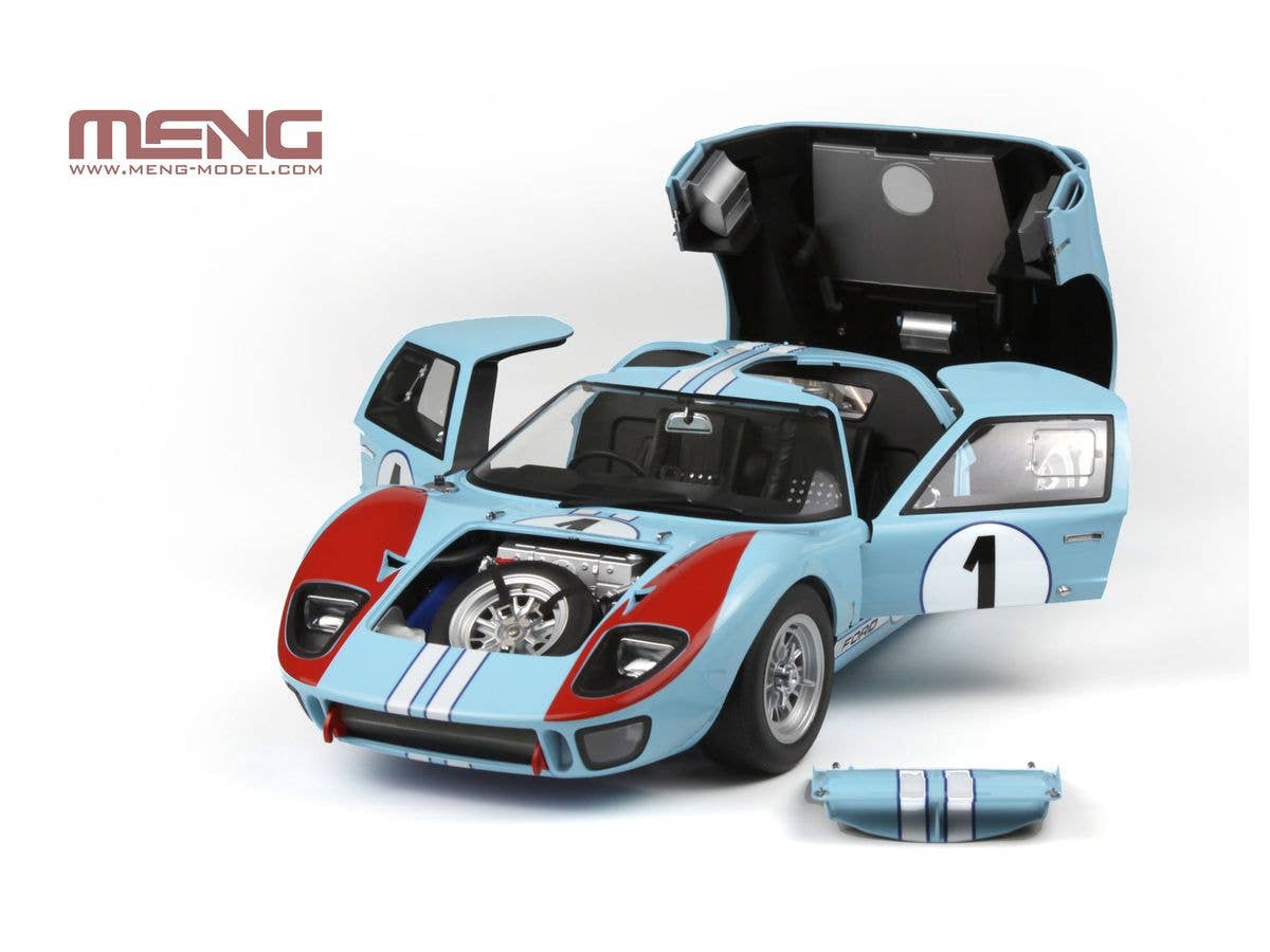 Meng 1/12 Ford GT40 Mk II Shelby American Team 24 Hours Le Mans 1966 | 4897038552931