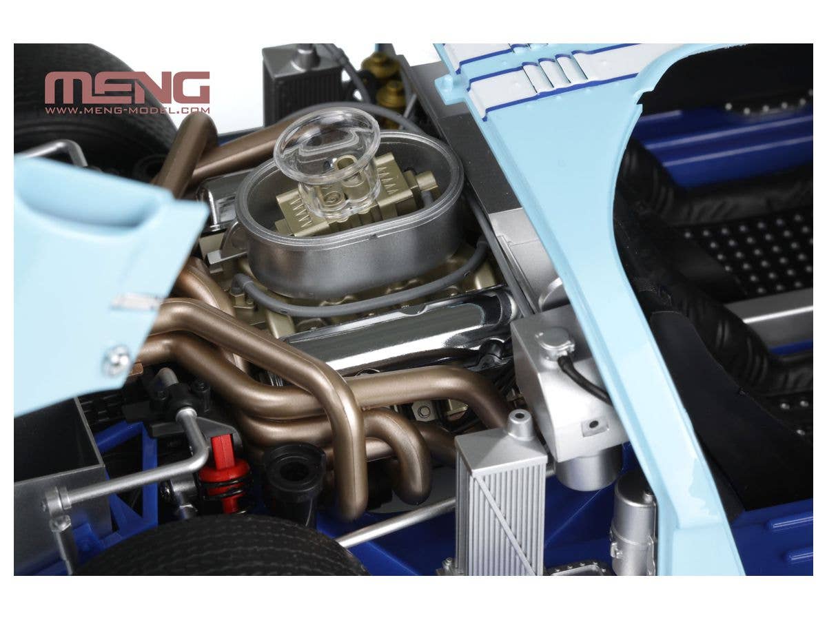 Meng 1/12 Ford GT40 Mk II Shelby American Team 24 Hours Le Mans 1966 | 4897038552931