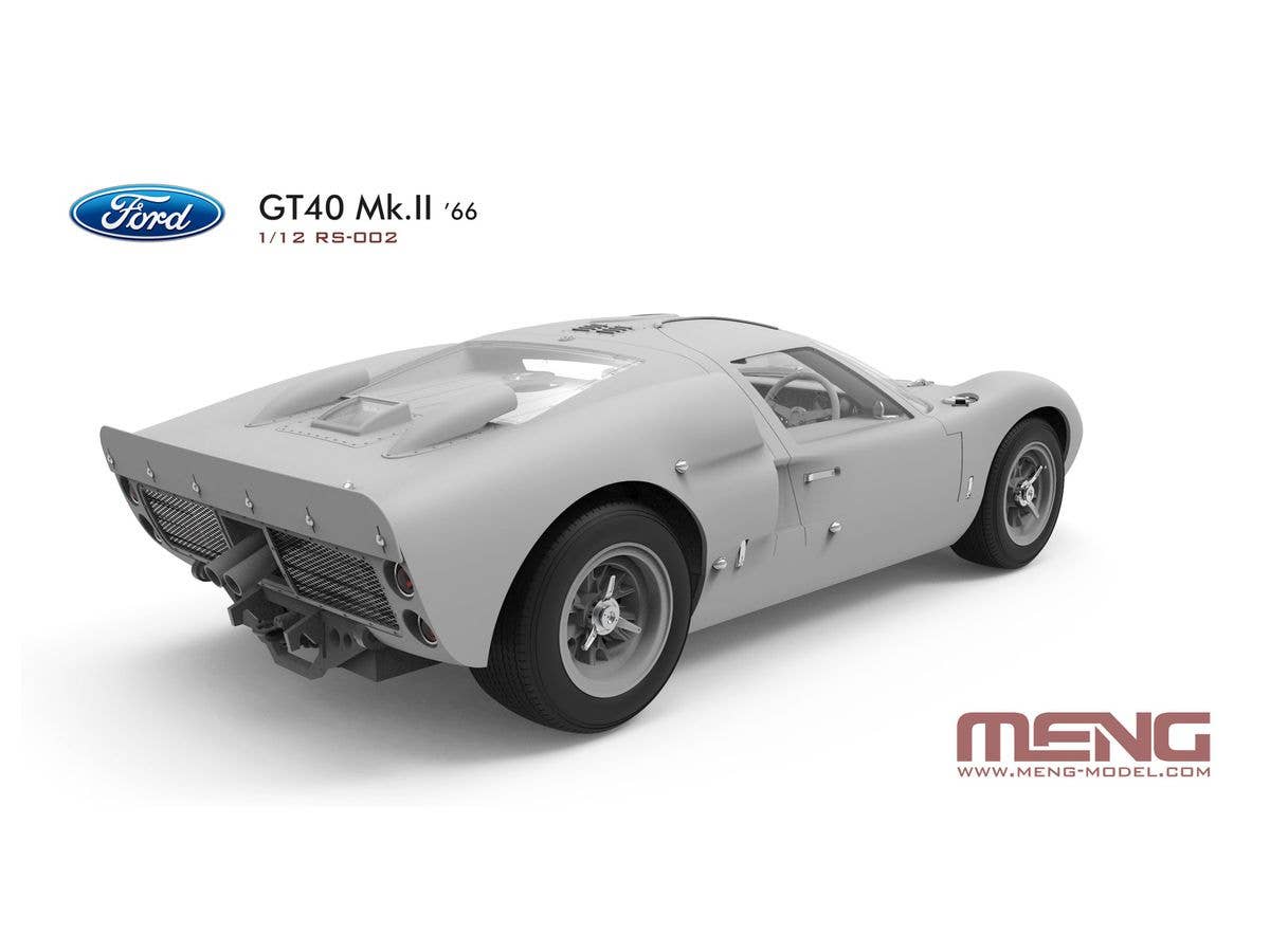 Meng 1/12  Ford GT40 Mk.II '66, Racing Series | 4897038552948