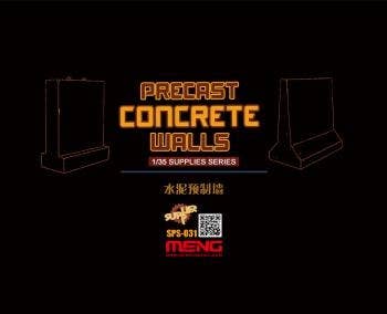 Meng 1/35 Precast Concrete Walls (Resin) | 4897038551064