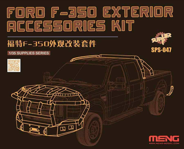 Meng 1/24 Ford F-350 Exterior Accessories Kit (Resin) | 4897038551590