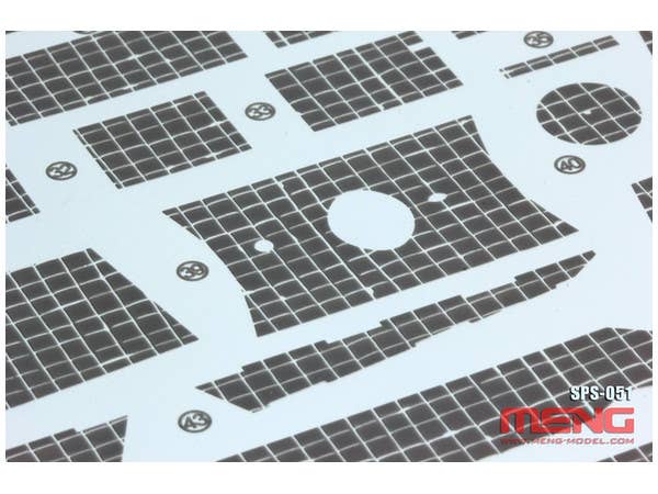 Meng German Medium Tank Sd.Kfz.171 Panther Ausf.A Late Production Zimmerit Decal Type B | 4897038551705