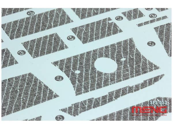 Meng German Medium Tank Sd.Kfz.171 Panther Ausf.A Late Production Zimmerit Decal Type D | 4897038551729