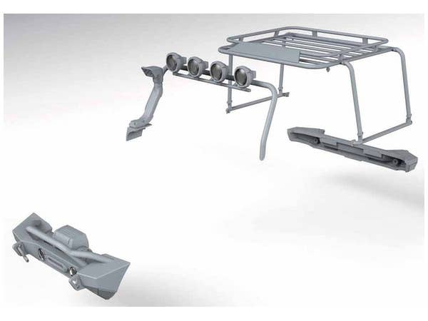 Meng 1/24 Jeep Rubicon Upgrade Kit (Resin) | 4897038551774