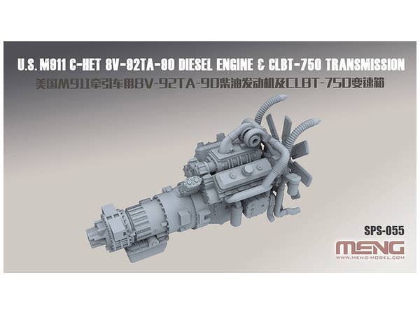 Meng 1/35 U.S. M911 C-HET 8V-92TA-90 Diesel Engine & CLBT-750 Transmission (Resin) | 4897038551811