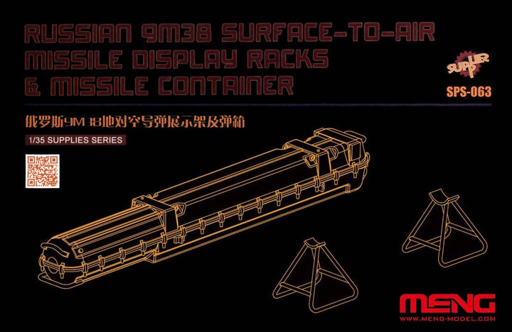 Meng 1/35 Russian 9M38 Surface-to-air Missile Dispaly Racks & Missile Container (Resin) | 4897038552061