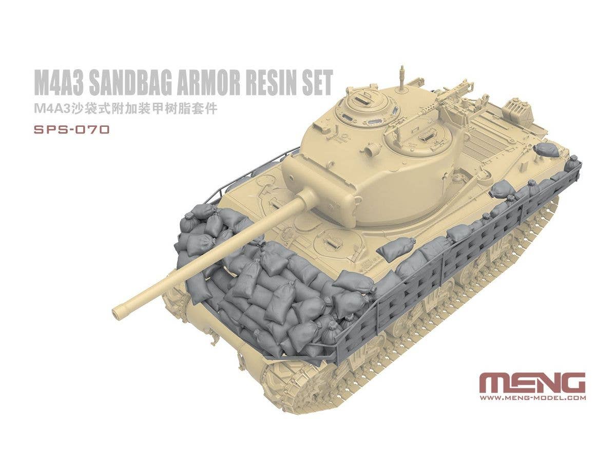 Meng 1/35 M4A3 Sandbag Armor (Resin) | 4897038552382