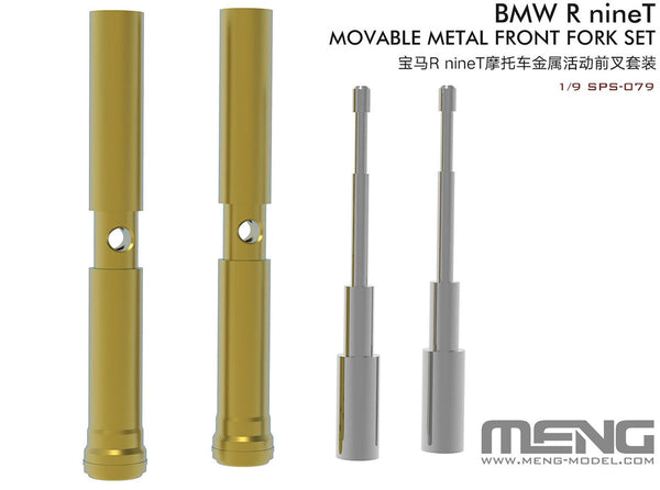 Meng 1/9 BMW R nineT Movable Metal Front Fork Set