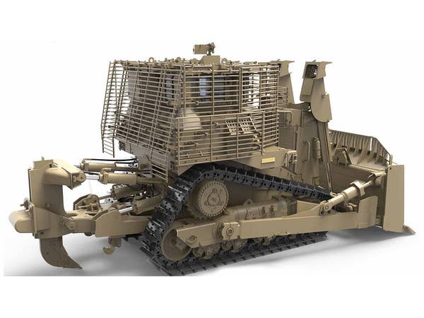 Meng 1/35 D9R Armored Bulldozer W/Slat Armor | 4897038550944