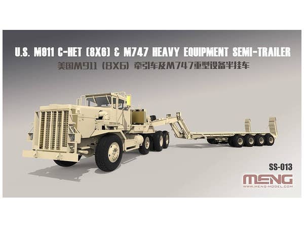Meng 1/35 U.S. M911 C-HET(8X6) & M747 Heavy Equipment Semi-Trailer | 4897038551804