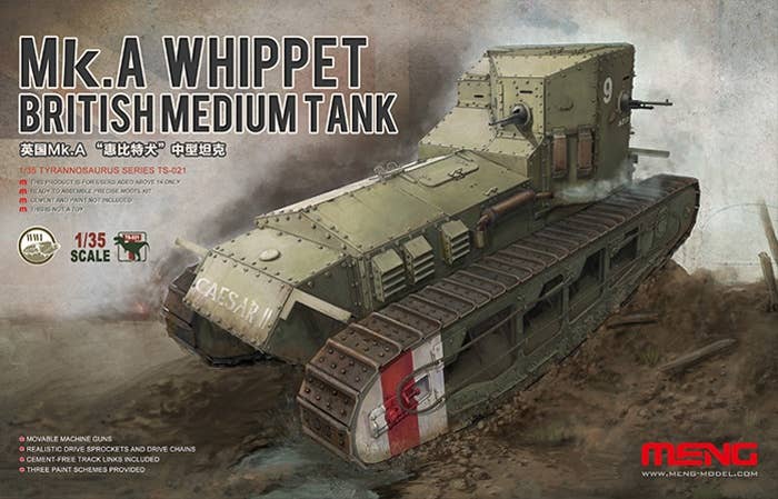 Meng 1/35 BRITISH MEDIUM TANK Mk.A WHIPPET | 4897038550777