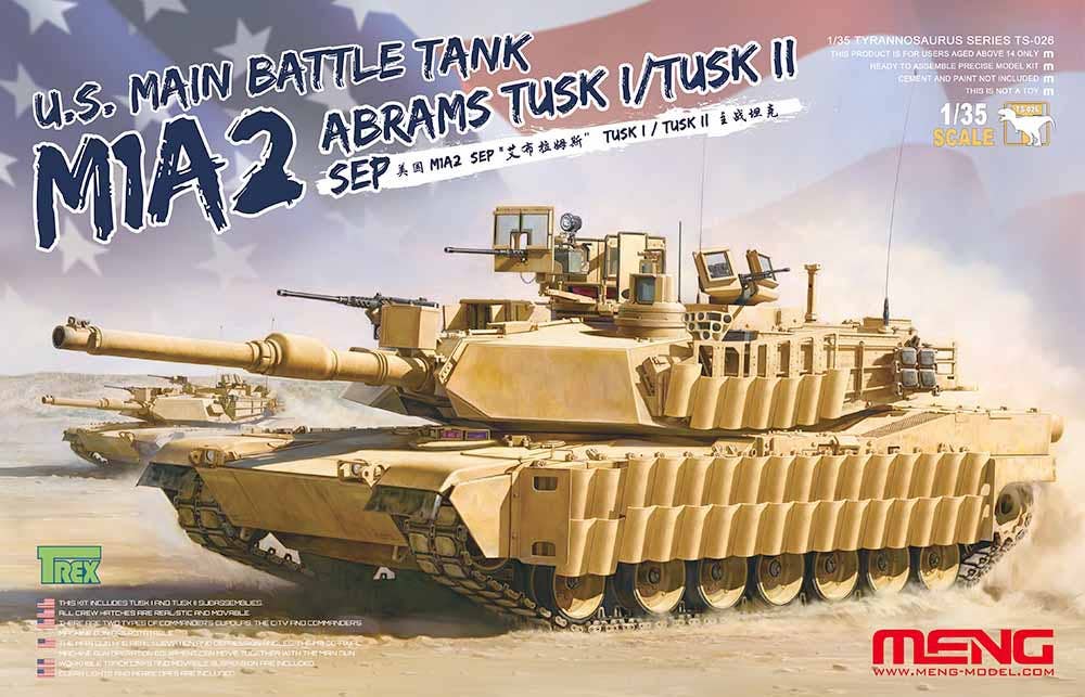 Meng 1/35 U.S. Main Battle Tank M1A2 SEP Abrams TUSK I/TUSK II | 4897038550951