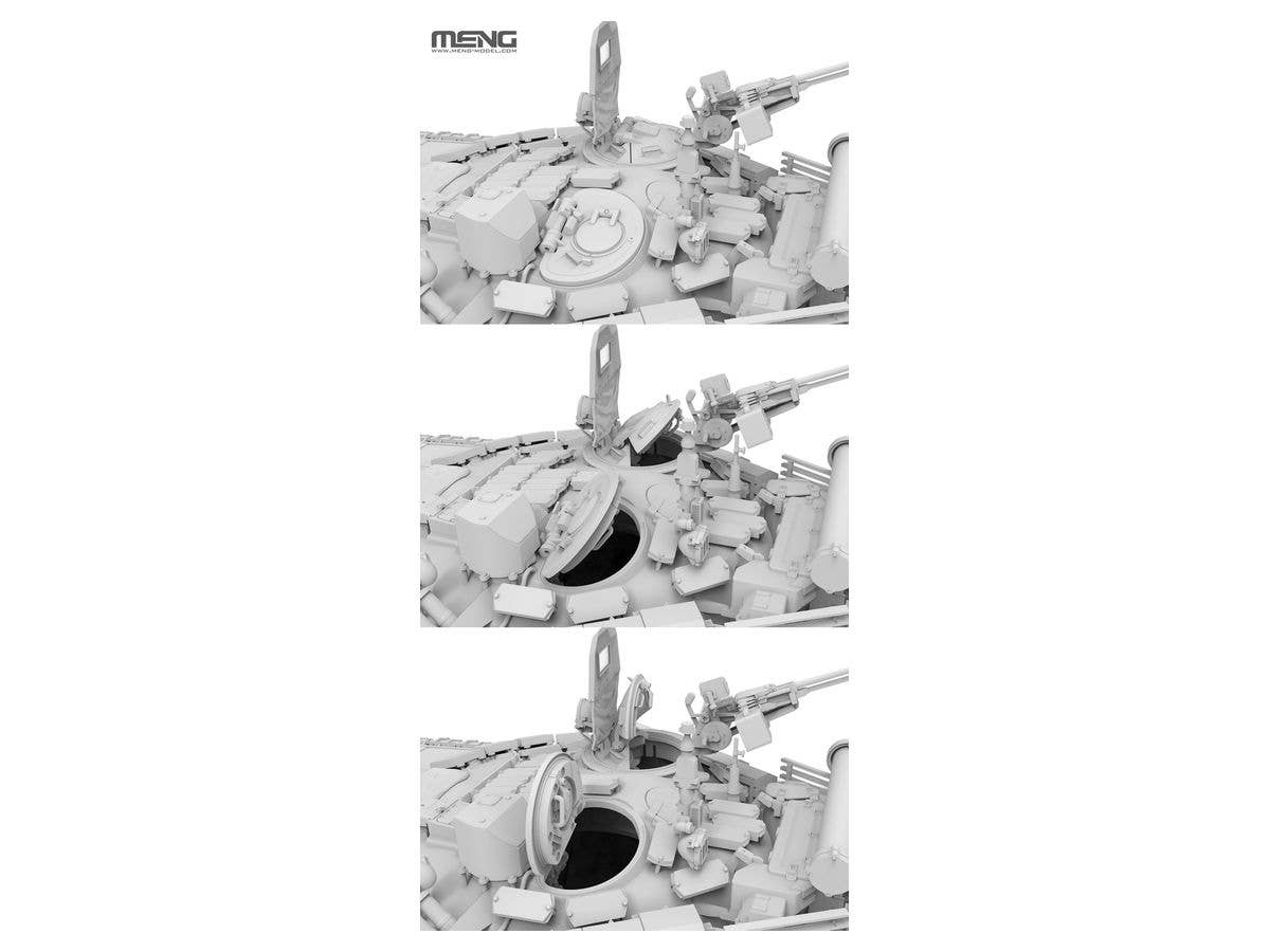 Meng 1/35 Russian Main Battle Tank T-72B3M w/ KMT-8 Mine Clearing System | 4897038553518