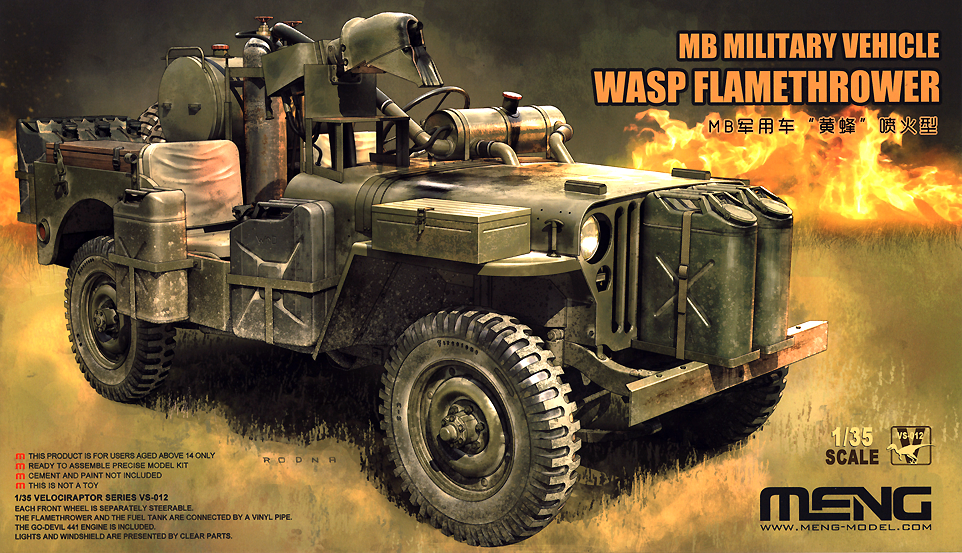Meng 1/35 MB Military Vehicle WASP Flamethrower | 4897038552405