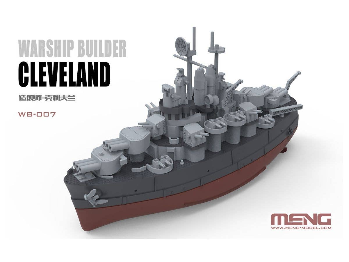 Meng Warship Builder USS Cleveland, Cartoon Model | 4897038558414