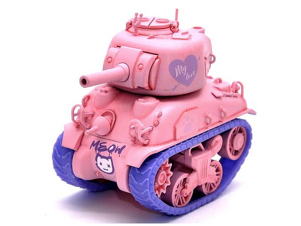 Meng M4A1 Sherman (CARTOON MODEL, PINK COLOR) | 4897038558094