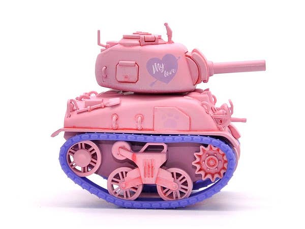 Meng M4A1 Sherman (CARTOON MODEL, PINK COLOR) | 4897038558094