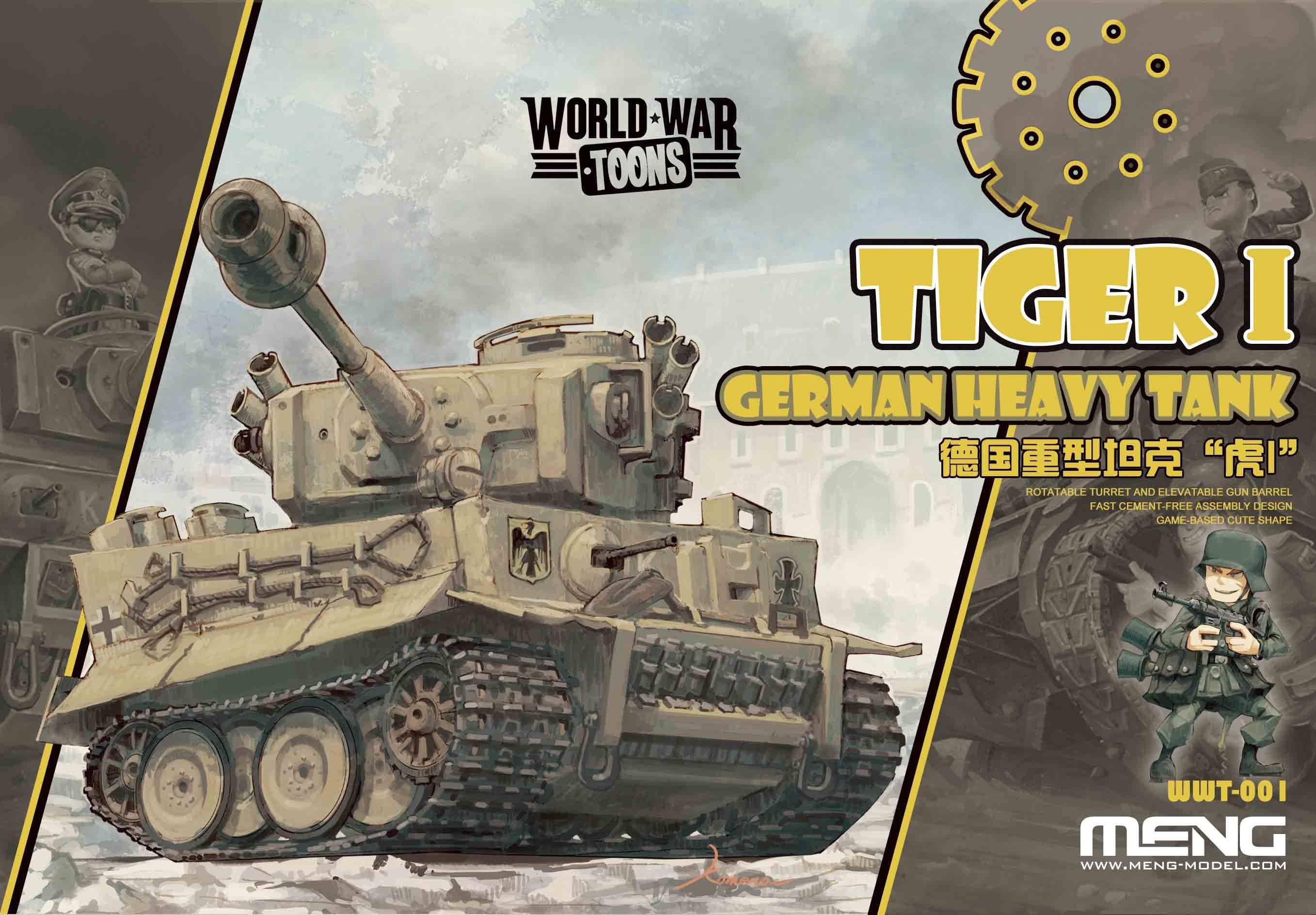 Meng German Heavy Tank Tiger I (CARTOON MODEL) | 4897038558001