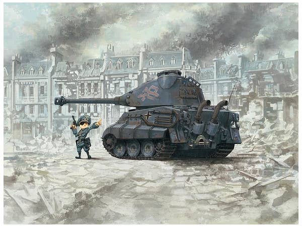 Meng German Heavy Tank King Tiger (Porsche Turret) (CARTOON MODEL) | 4897038558025