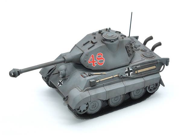 Meng German Heavy Tank King Tiger (Porsche Turret) (CARTOON MODEL) | 4897038558025